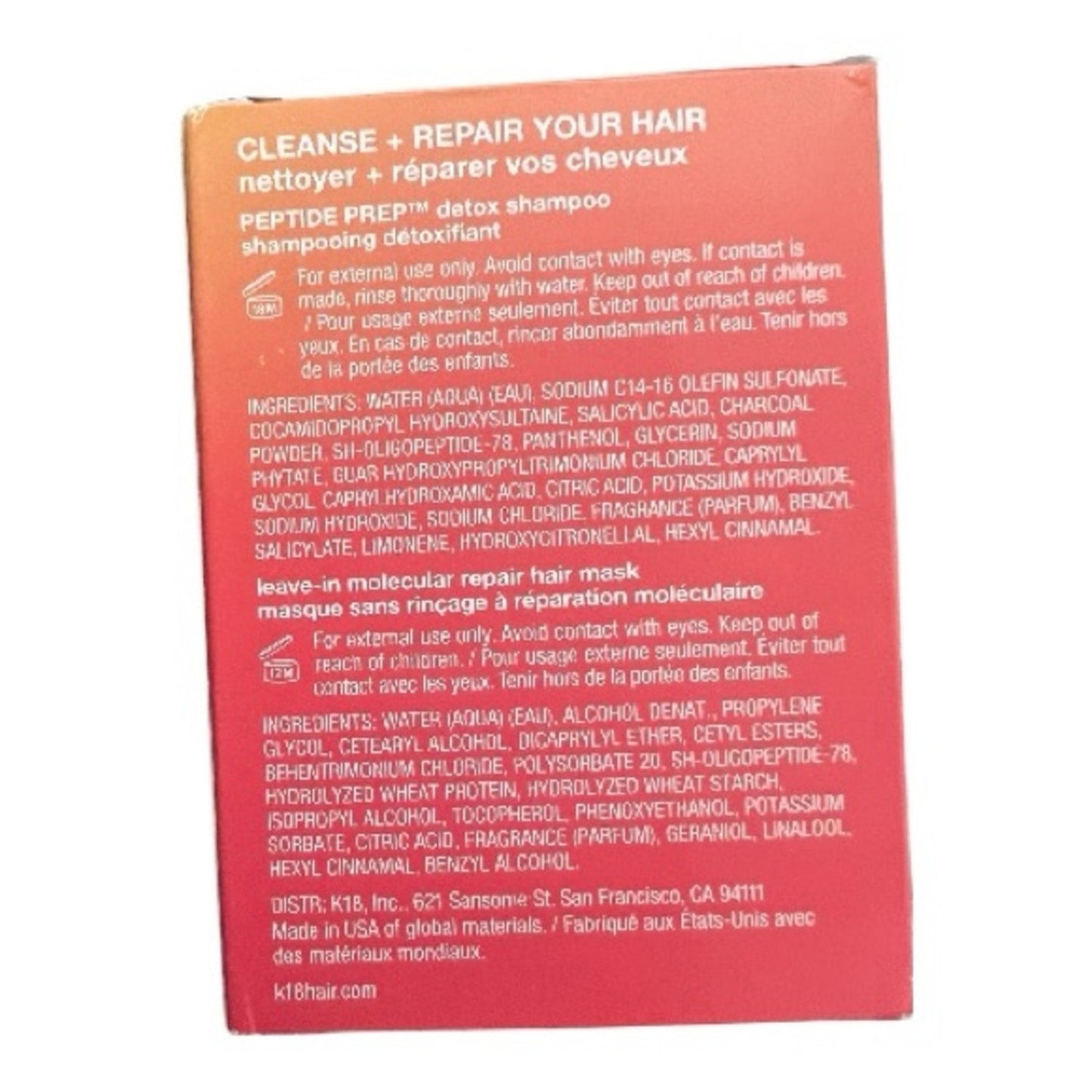 K18 Peptide Prep Detox Shampoo and Leave-In Treatment Set VIB Beauty Insider