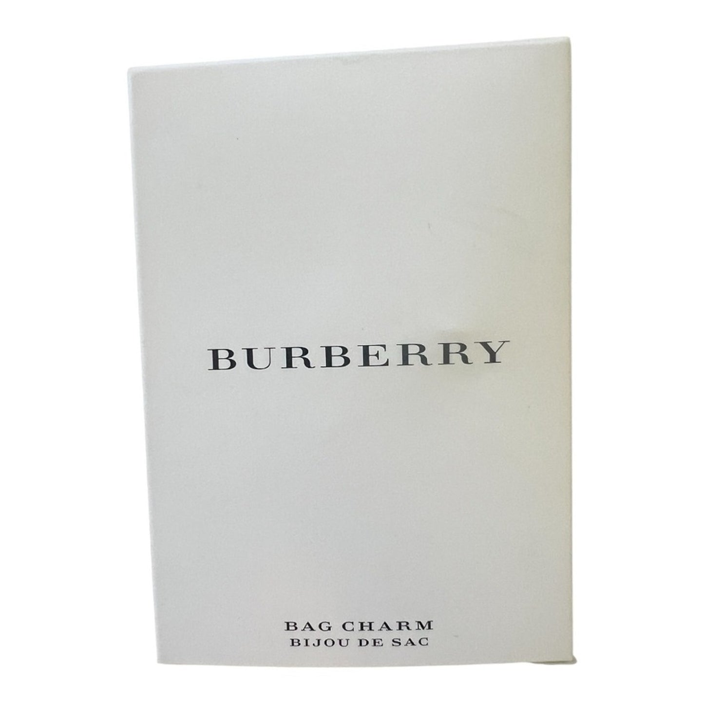 Burberry Silver Heart Bag Charm New In Box