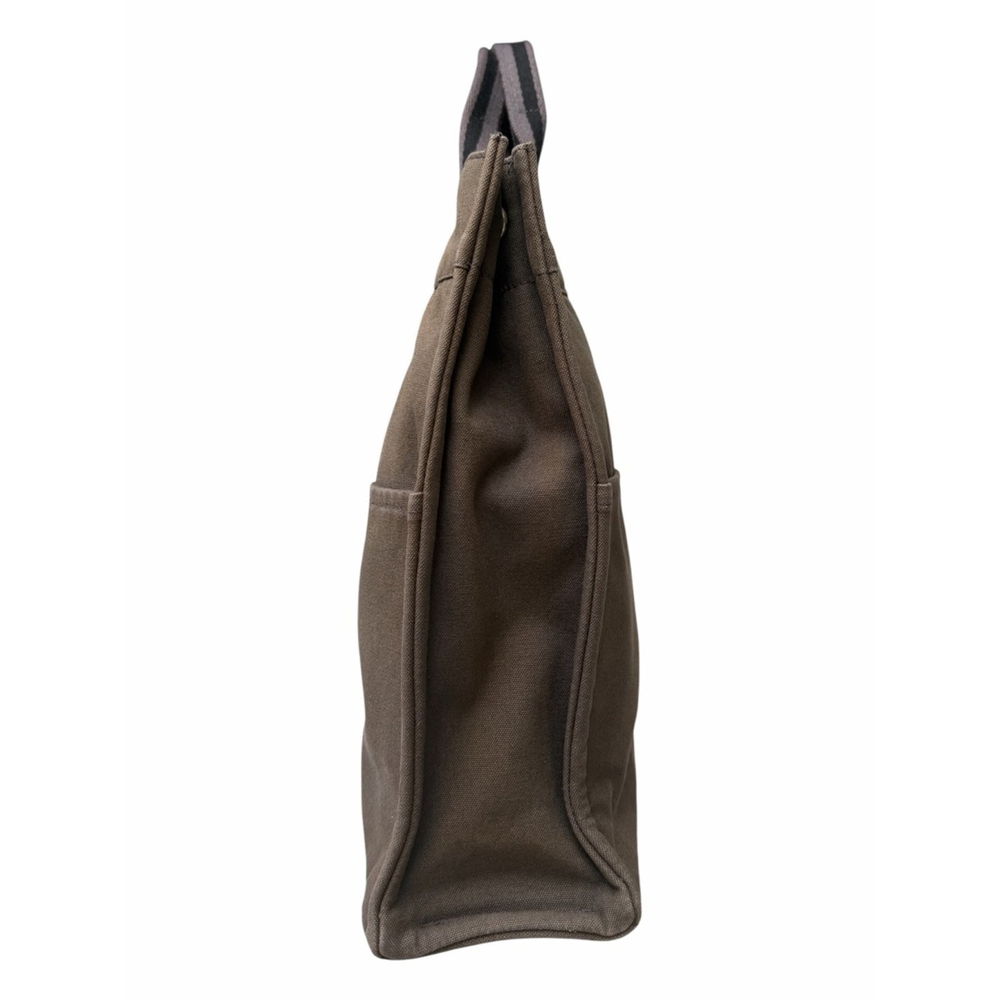 Hermès Fourre Tout MM Tote Bag Taupe Olive Gray Canvas Large Carryall