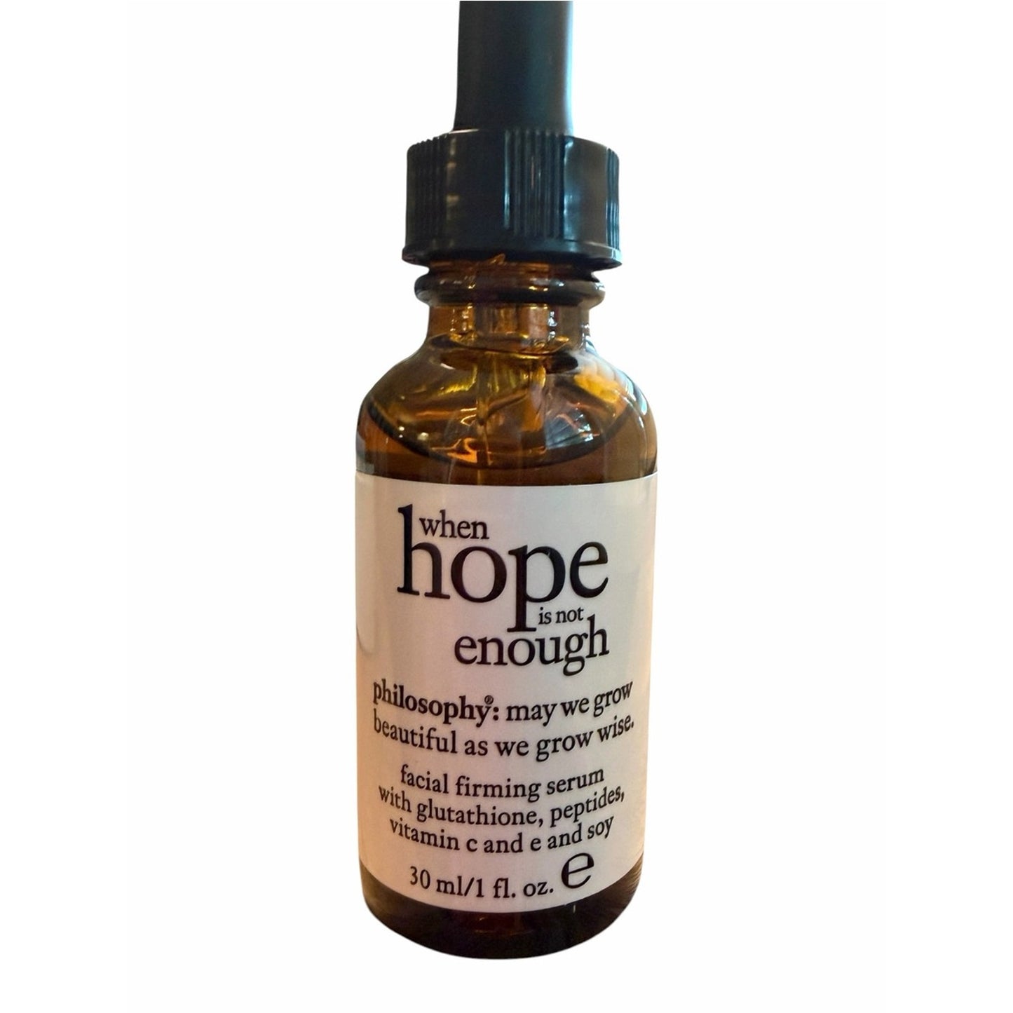 Philosophy When Hope Is Not Enough Serum 1 oz Full Size NIB Firming Vitamin C