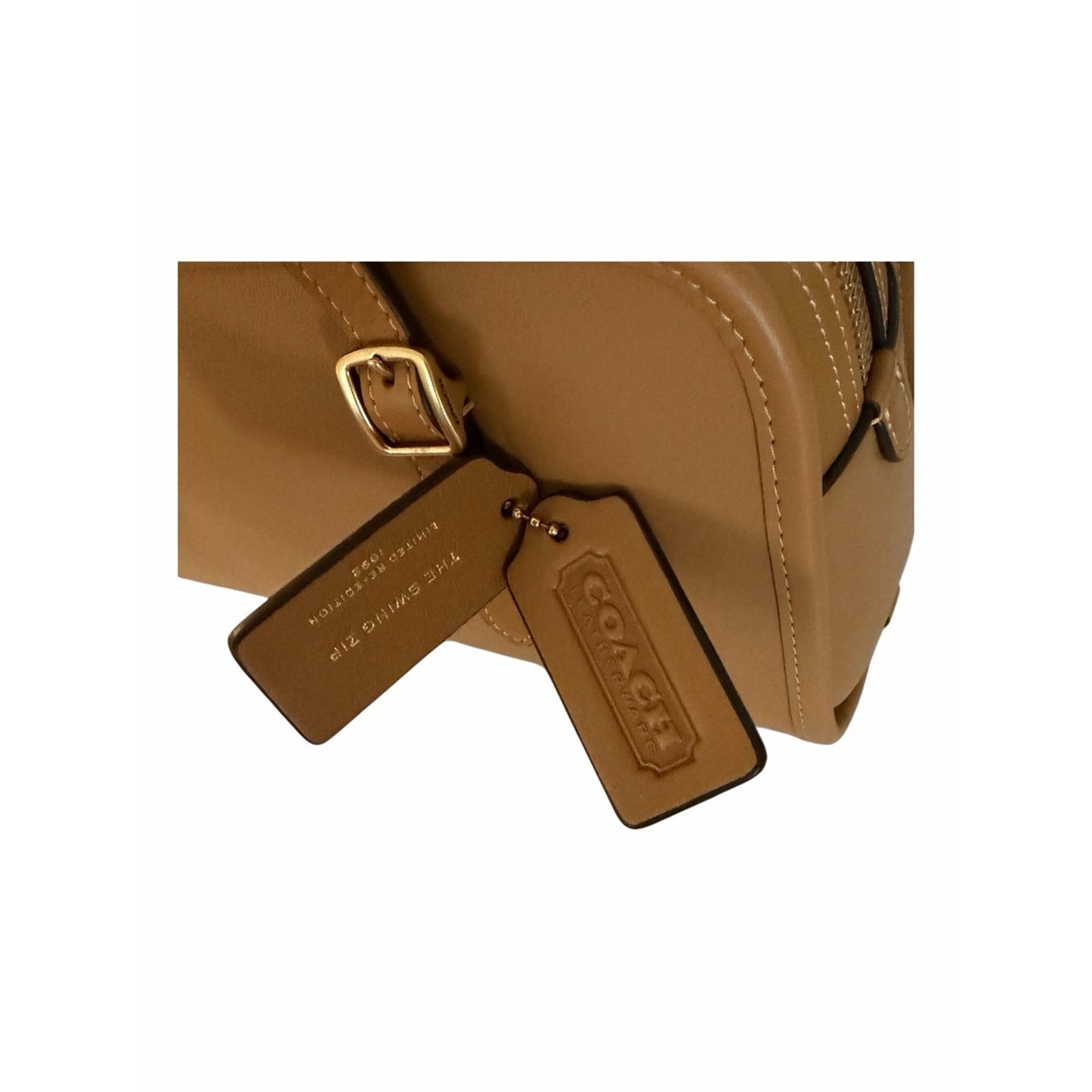 Coach Swing Zip Bag 1998 Re-Edition Tan Glove-Tanned Leather NWT Shoulder Bag