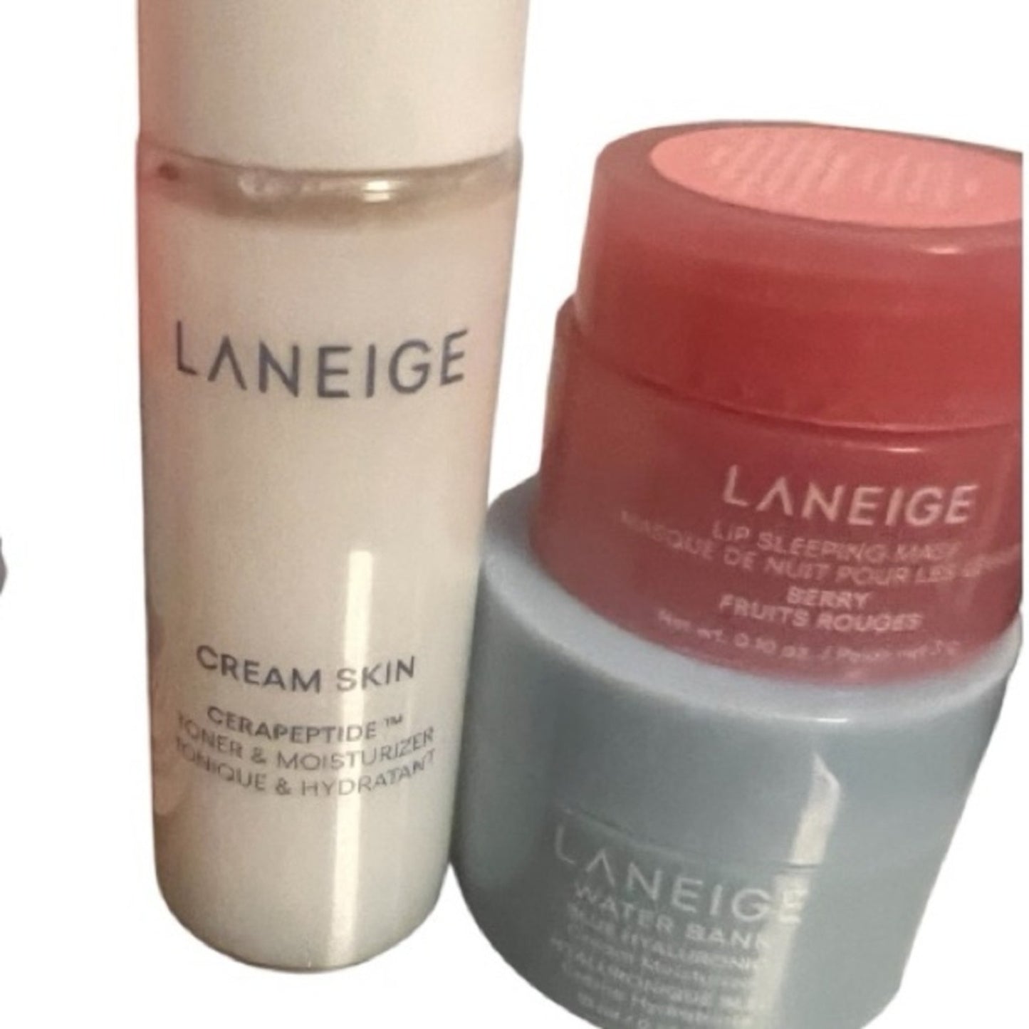 LANEIGE 3 Piece Set - Creamy Skin, Lip Sleeping Mask & Water Bank 
NIB Sephora