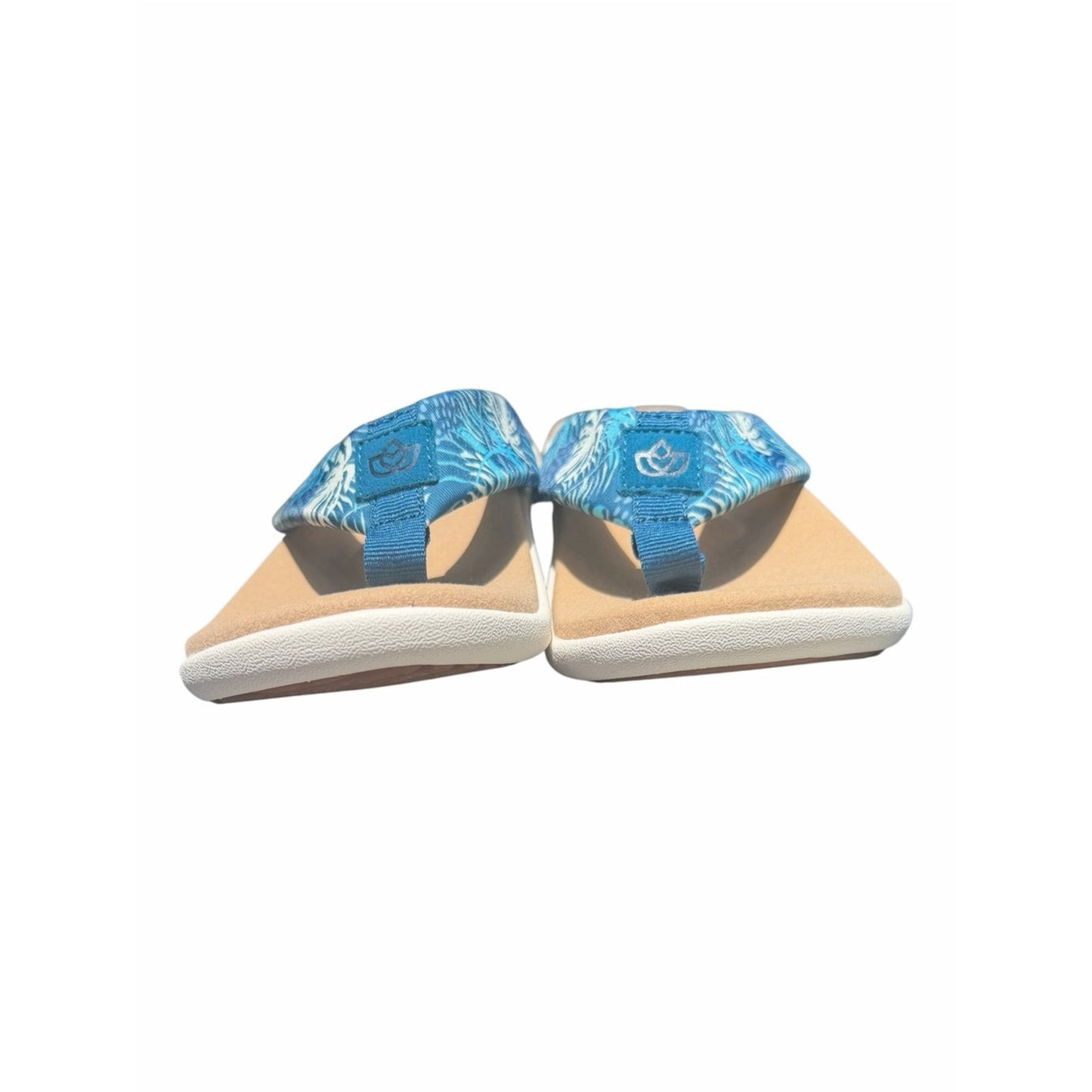 SPENCO Yumi Tropical Print Orthotic Flip Flop Sandals Women’s Size 9 New