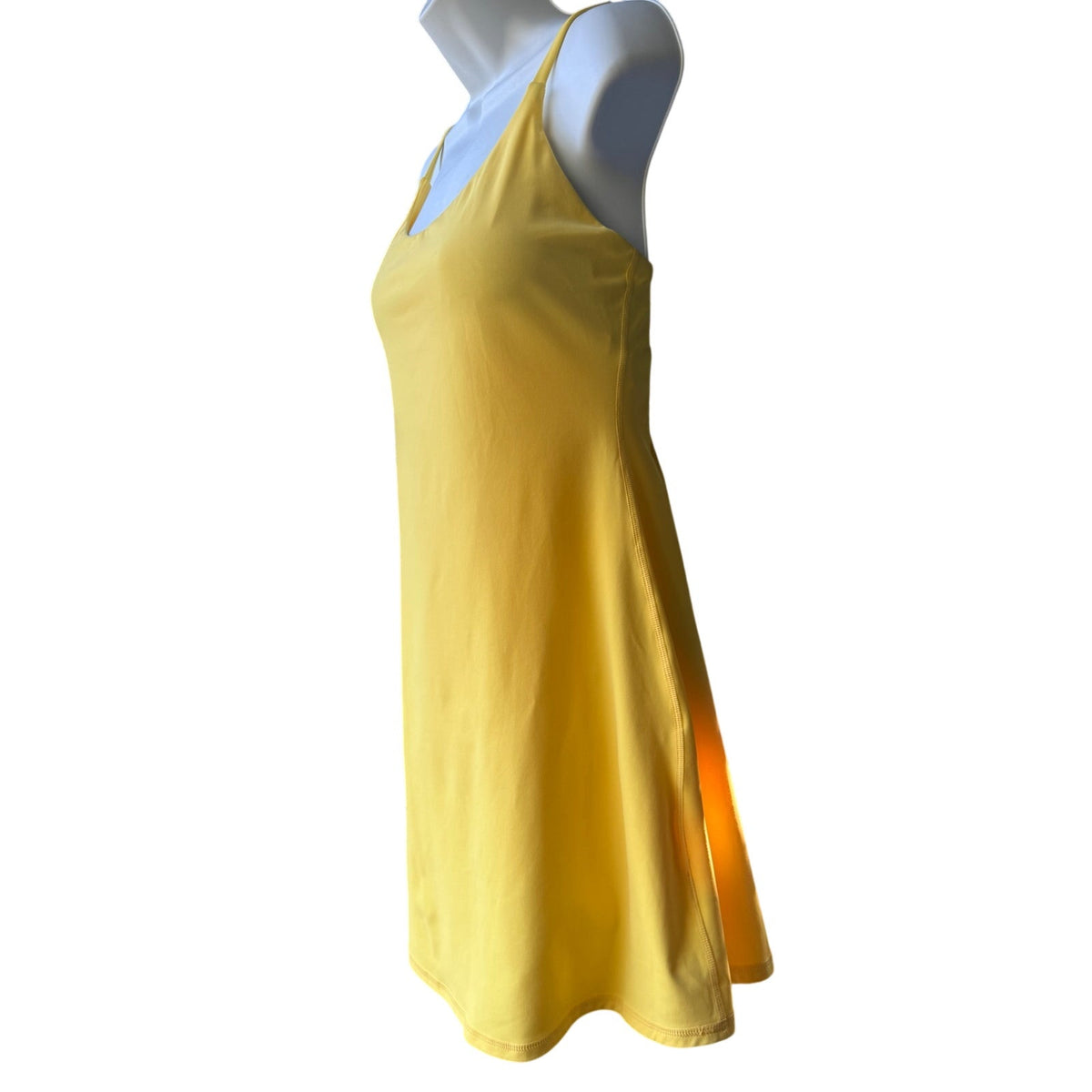 Halara Easy Peezy Women’s Yellow Tennis Dress with Pockets Size M New