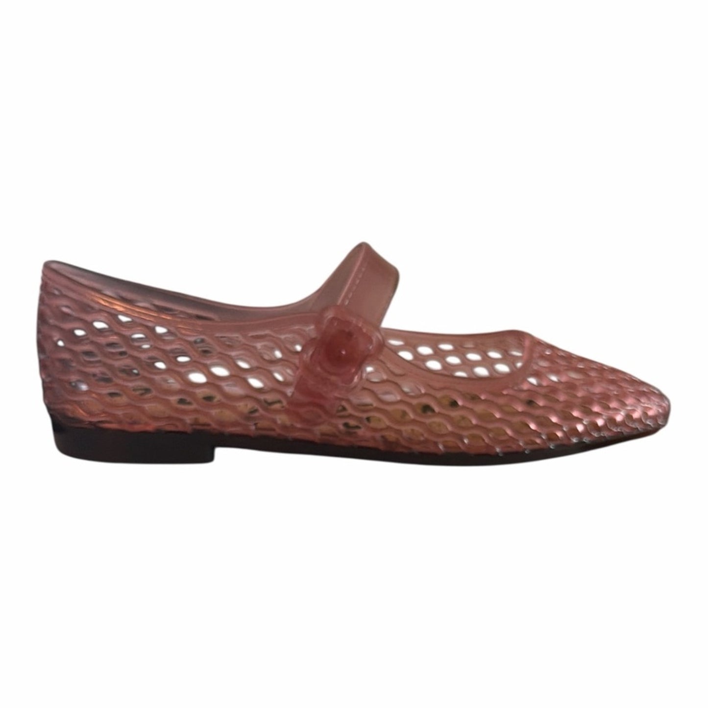 Sam Edelman Michaela Jelly Mary Jane Flats Pink Mauve Size 8M NIB