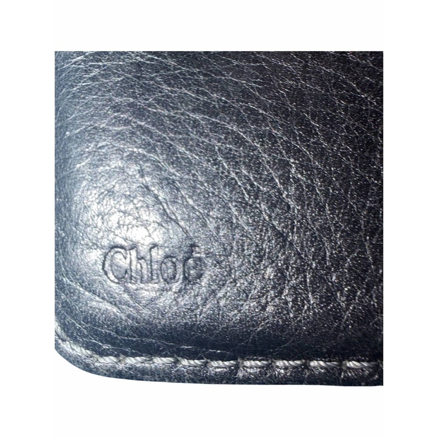 CHLOÉ Paddington Black Leather Continental Wallet w/ Original Padlock & Key Y2K