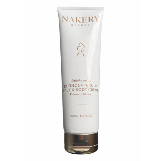 Nakery Beauty SkinReserve Retinol + Ferulic Face & Body Crème 8.4 Oz New Sealed