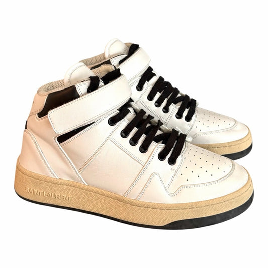 Saint Laurent Greenwich LAX Mid-Top Sneakers Blanc Optique EU 40 Women’s 9.5