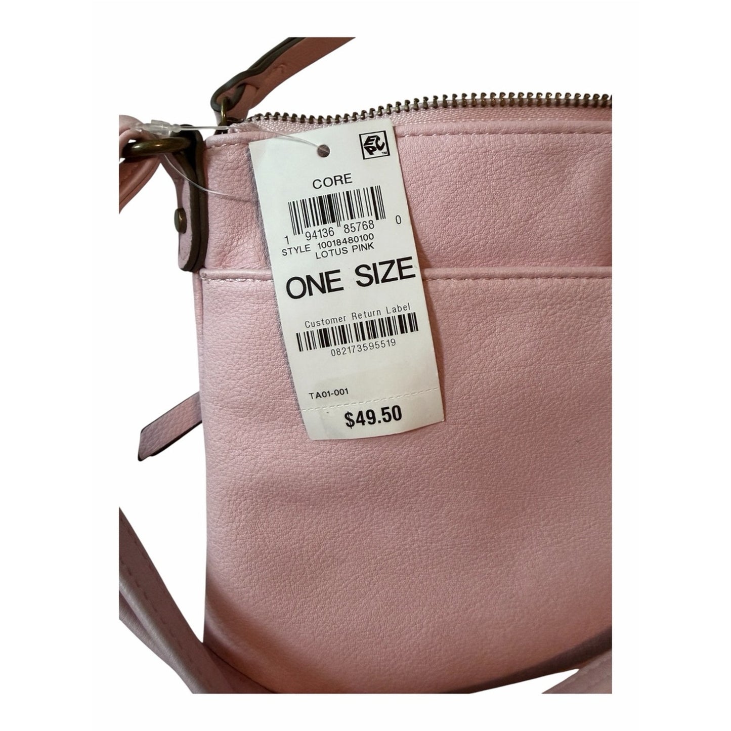 Style & Co Lotus Pink Convertible Crossbody Shoulder Bag New