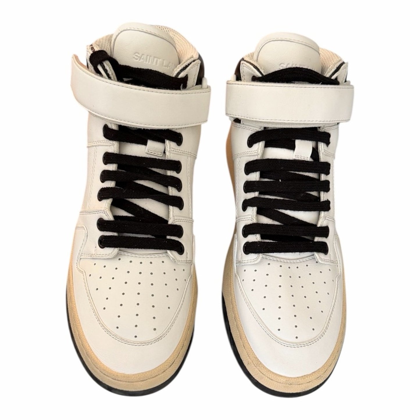 Saint Laurent Greenwich LAX Mid-Top Sneakers Blanc Optique EU 40 Women’s 9.5