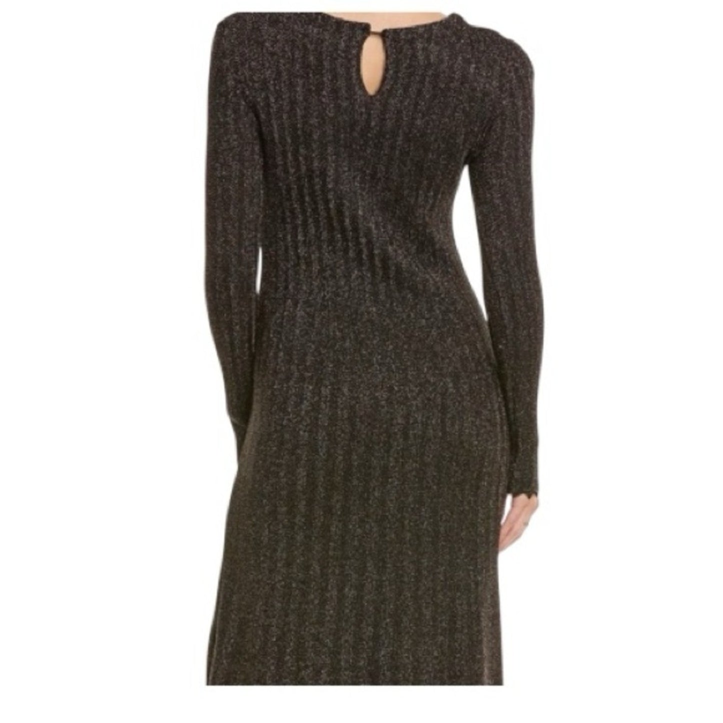 Elie Tahari Black and Gold Knit Dress Women's XL NWT