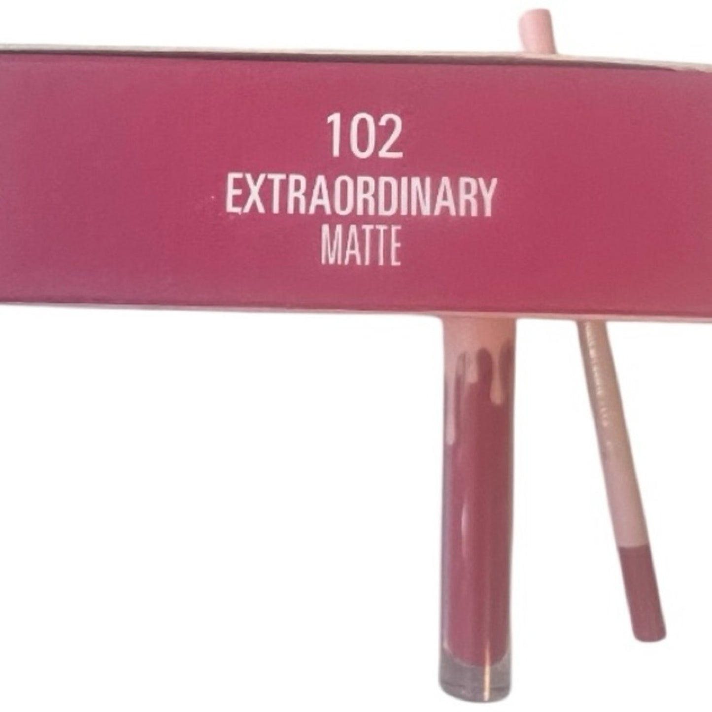 Kylie Matte Liquid Lipstick & Lip Liner Set - No. 102 -Extraordinary Matte 
NIB