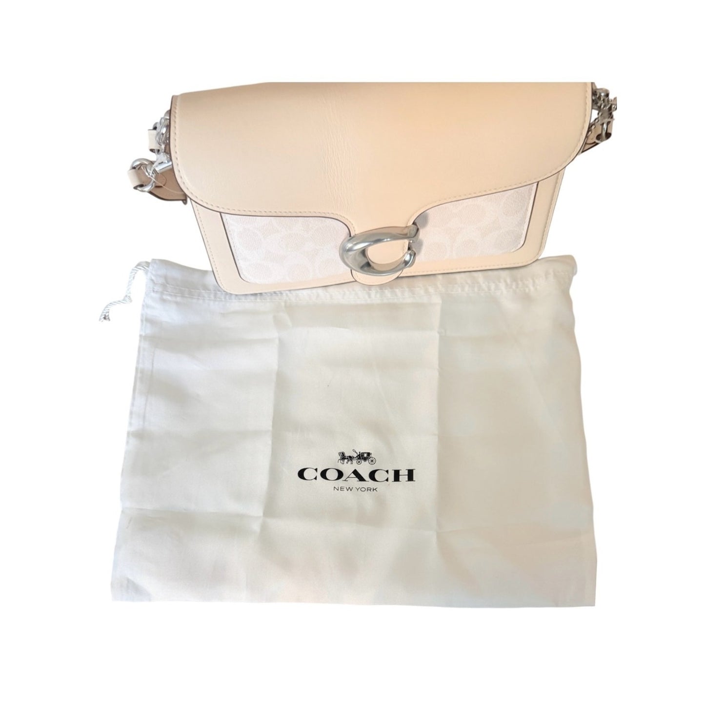 Coach Tabby Shoulder Bag 26 W/Crossbody Strap In Chalk- New With Tags