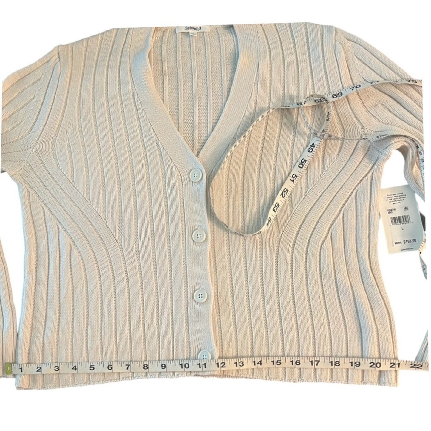 Splendid Kritzia Cardigan In Ivory Large NWT