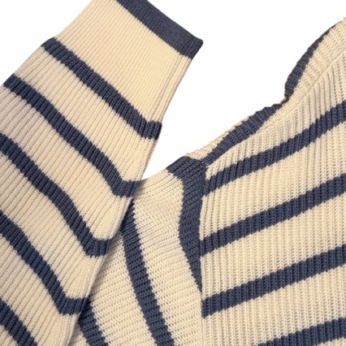 Splendid Collections Luna Striped Cardigan Long Sleeve Blue /White Size L