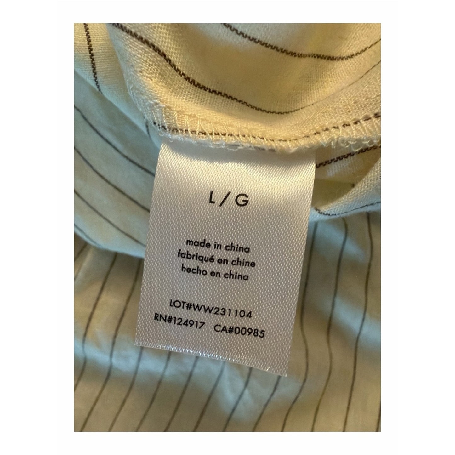 NWT WeWoreWhat Linen Blend Halter Top Open Back Pinstripe Size Large