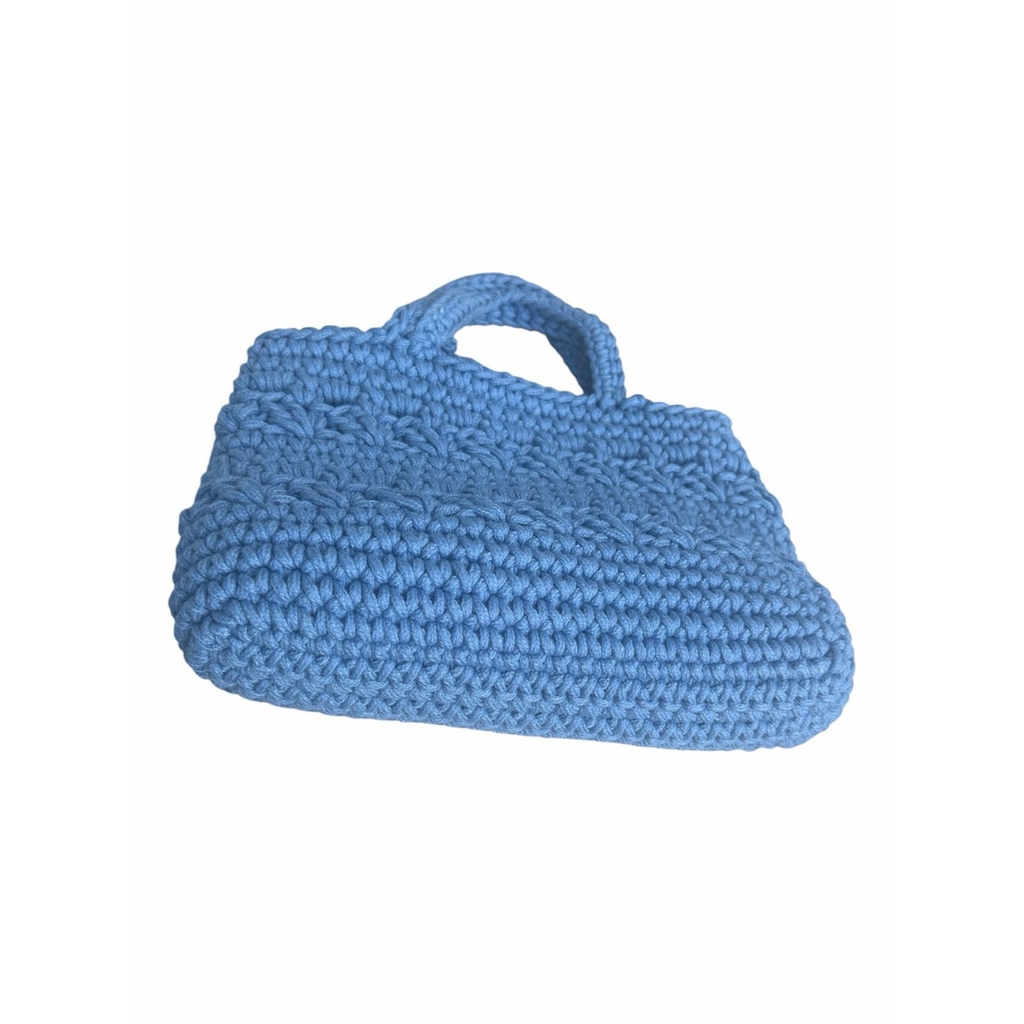 NWT A Coastal Chic On 34th Blue Crochet Tote Bag W/ Charm