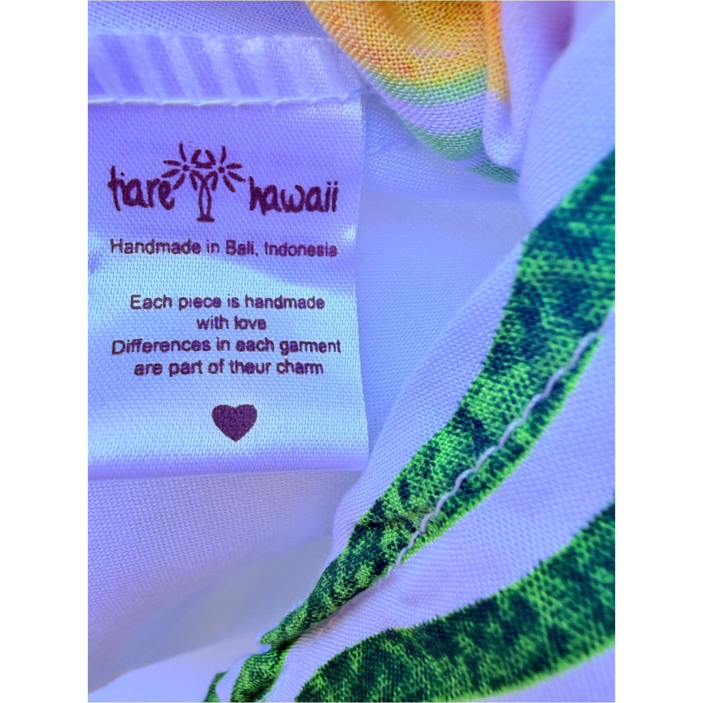 Tiare Hawaii Lemon Citrus Print Mini Dress White NWT Medium