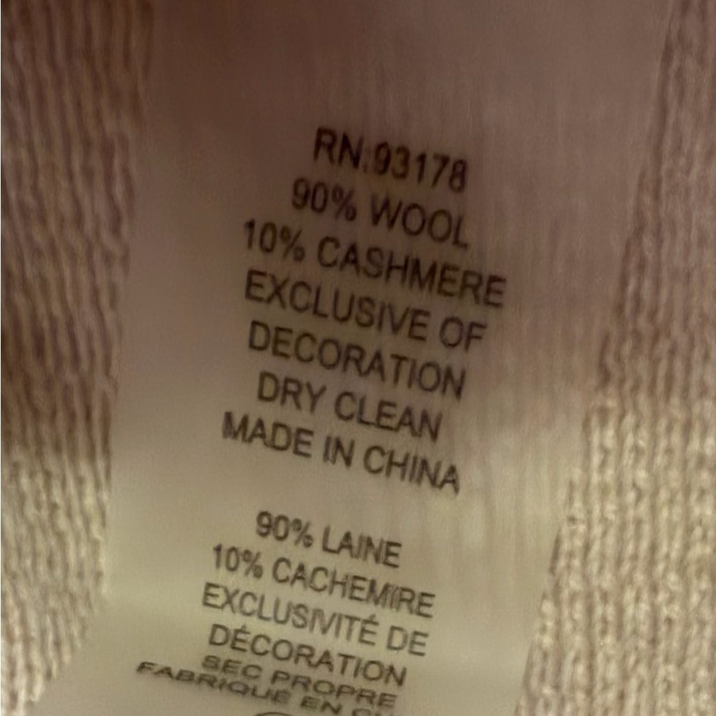 Elie Tahari Ivory Sweater with Lace-Up Sleeves NWT Size Large