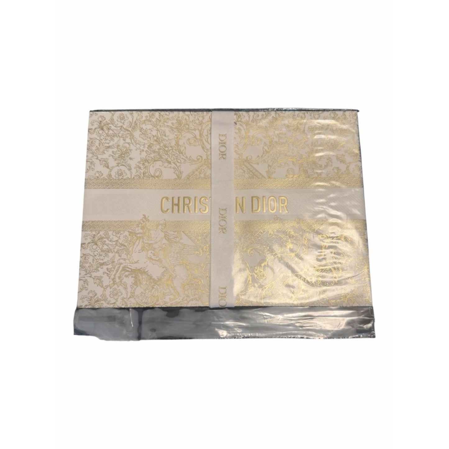 Dior Gold Toile Drawstring Pouch | Luxury Mini Bag Cosmetic Travel Case Giftable