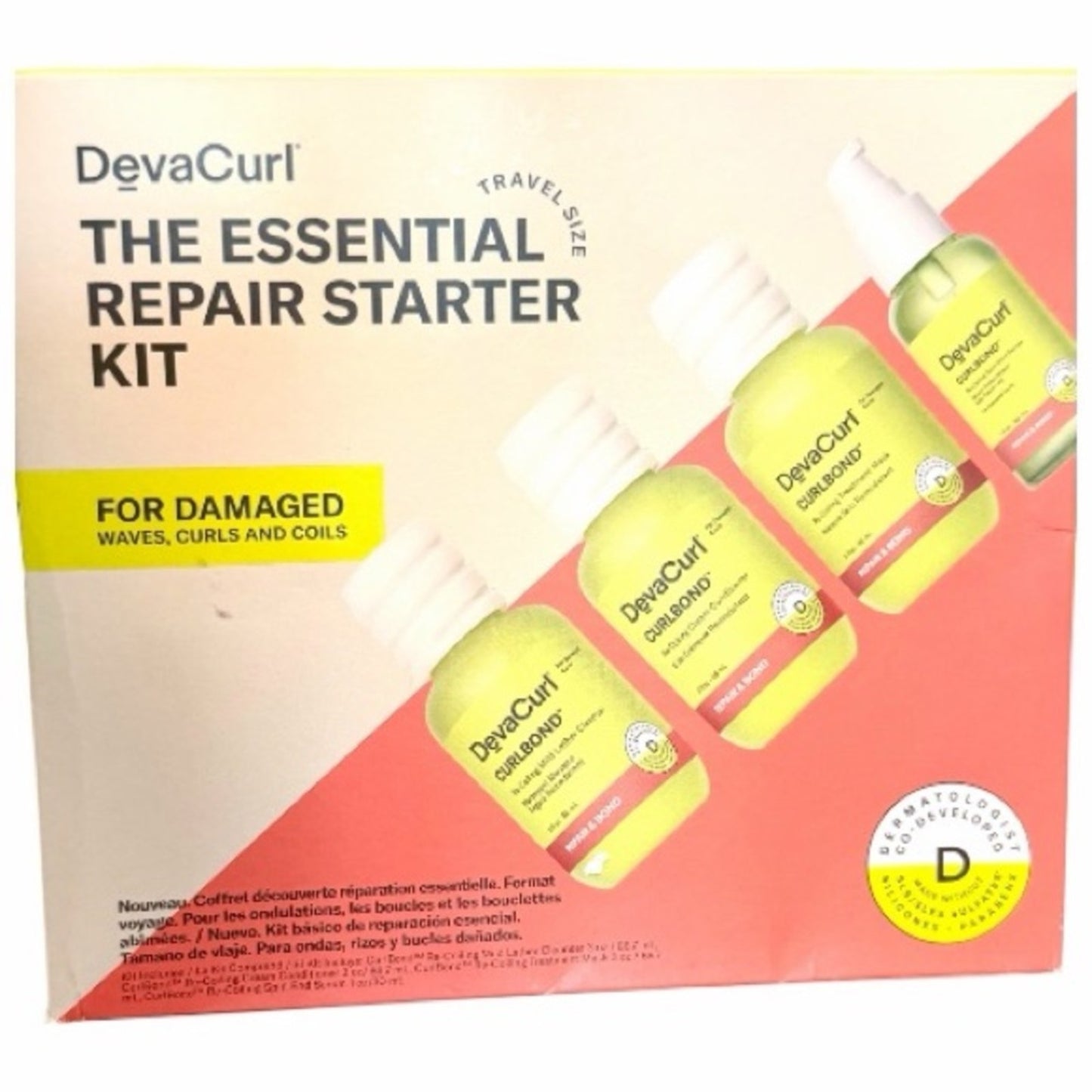 DevaCurl The Essentisl Repair Starter Kit For Damaged Waves, Curls and Could NIB