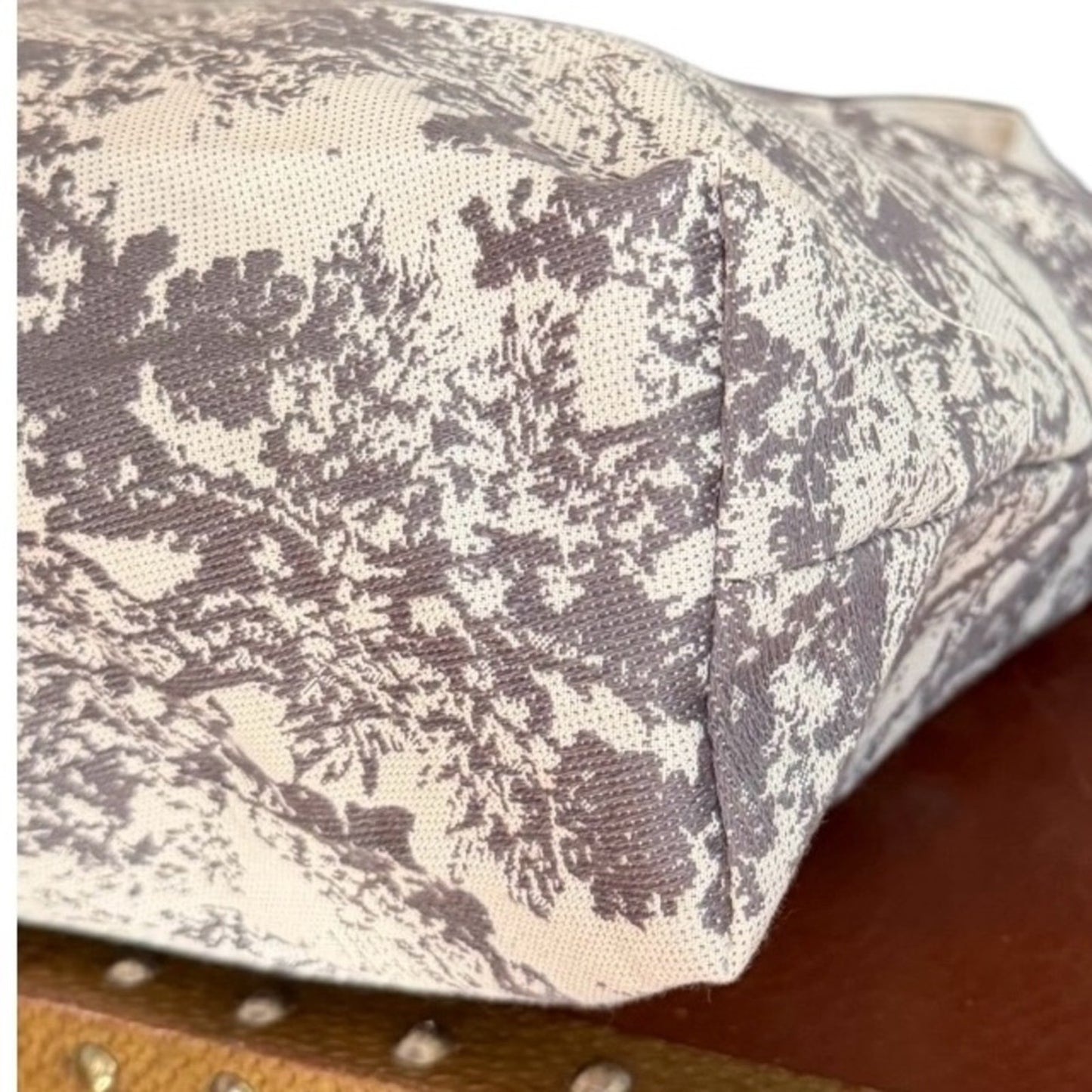 Authentic Christian Dior boutique canvas tote  Dior toile print with front logo.