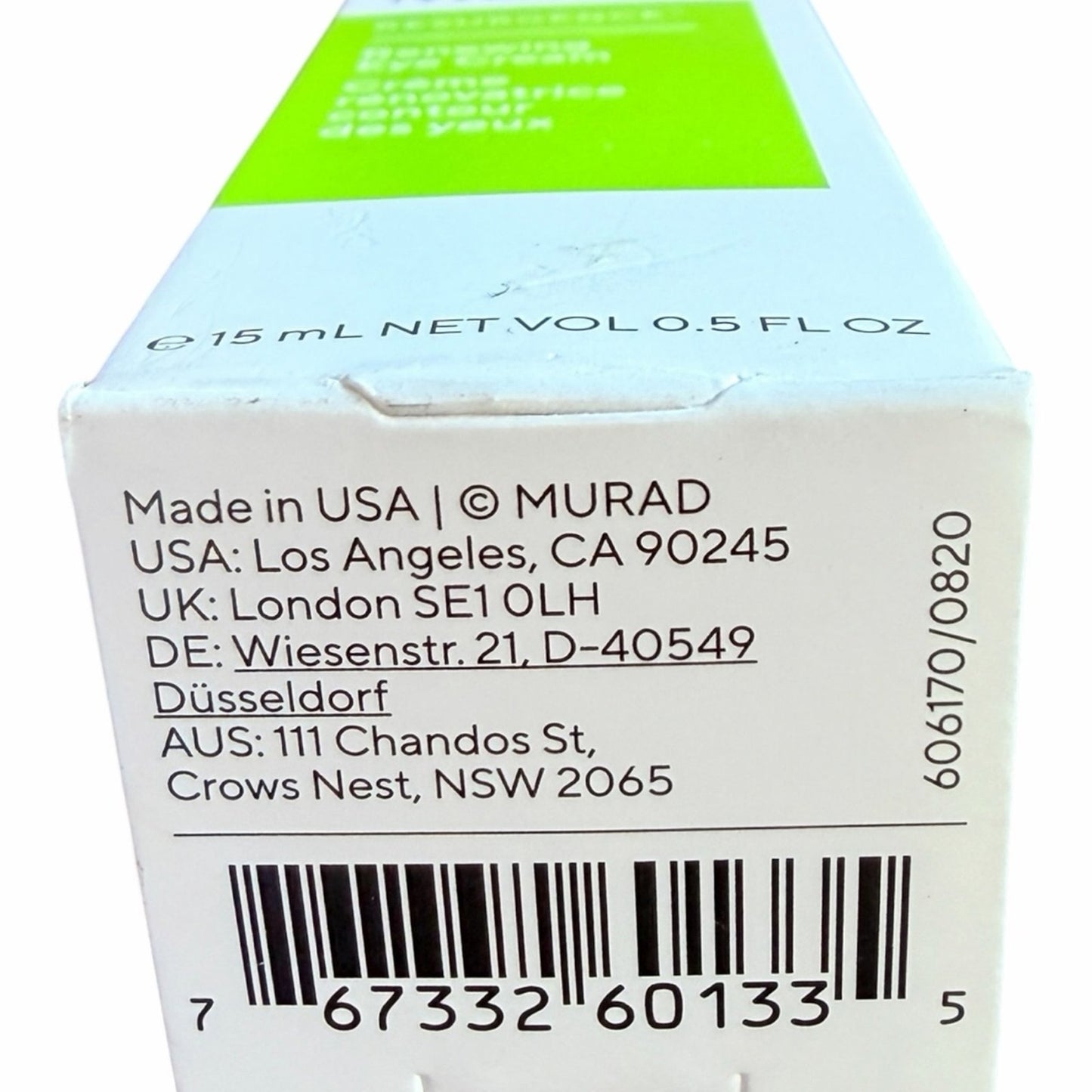 Murad Renewing Eye Cream 0.5 oz + Essential-C Day Cream 0.25 oz