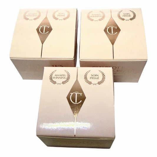 Charlotte Tilbury Magic Cream 3 Jars 15 ML each Total of 34 ML / 1.52 oz New Box