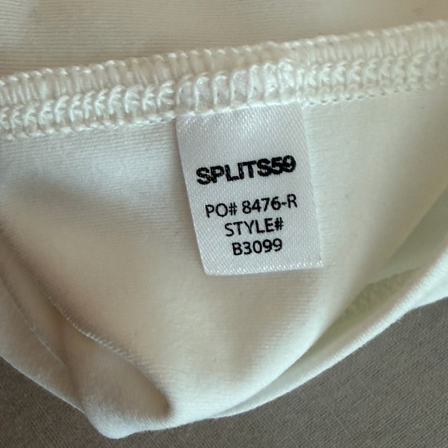 NWT Splitz 59 Austin Crop Polo - White/Indigo (M)