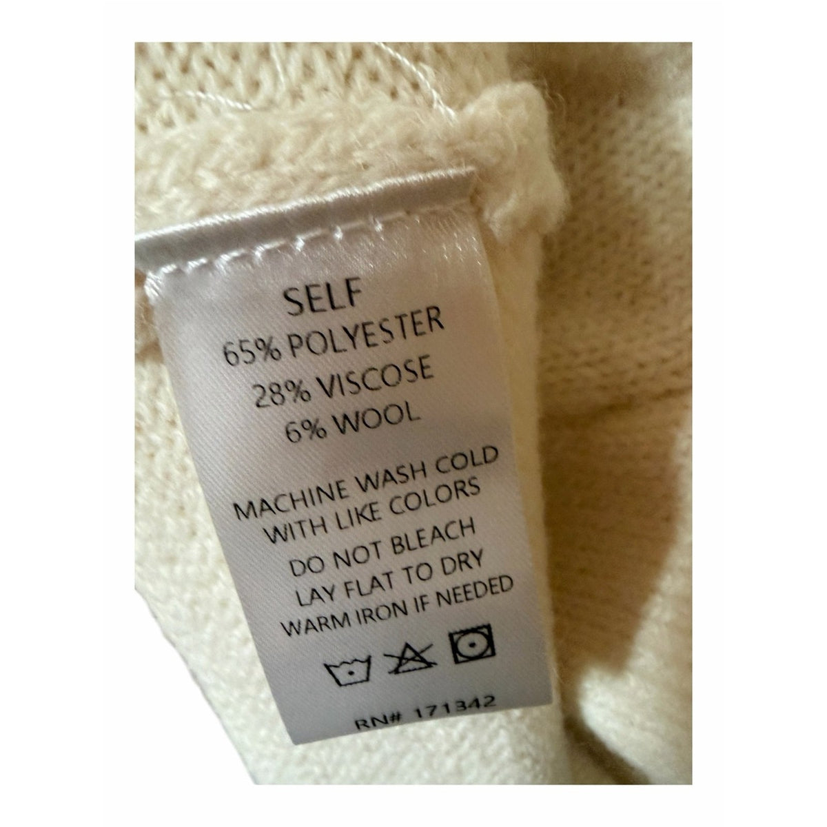 Prosperina Lila Ivory Knit Women’s Sweater Tank Vest Medium NWT