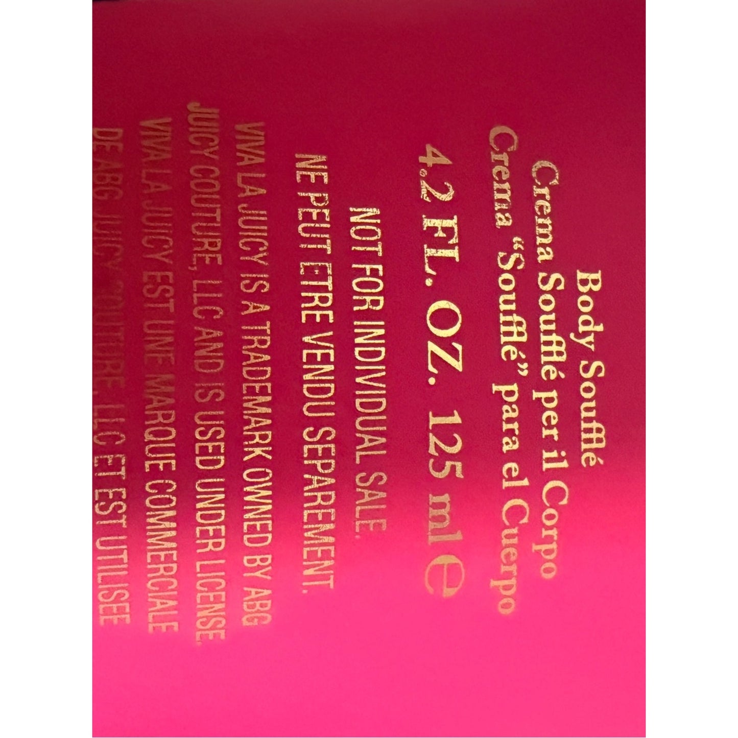 Juicy Couture Viva La Juicy Shower Gel & Body Soufflé Set 4.2 oz Each Sealed