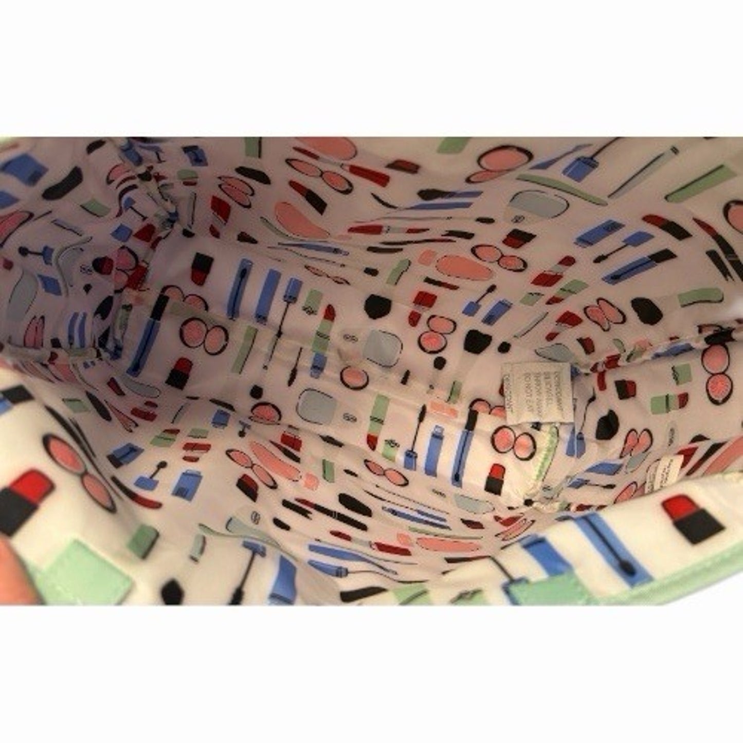 Clinique x Kate Spade Shopping Shoulder Travel Tote Large Pink Lipstick Bag