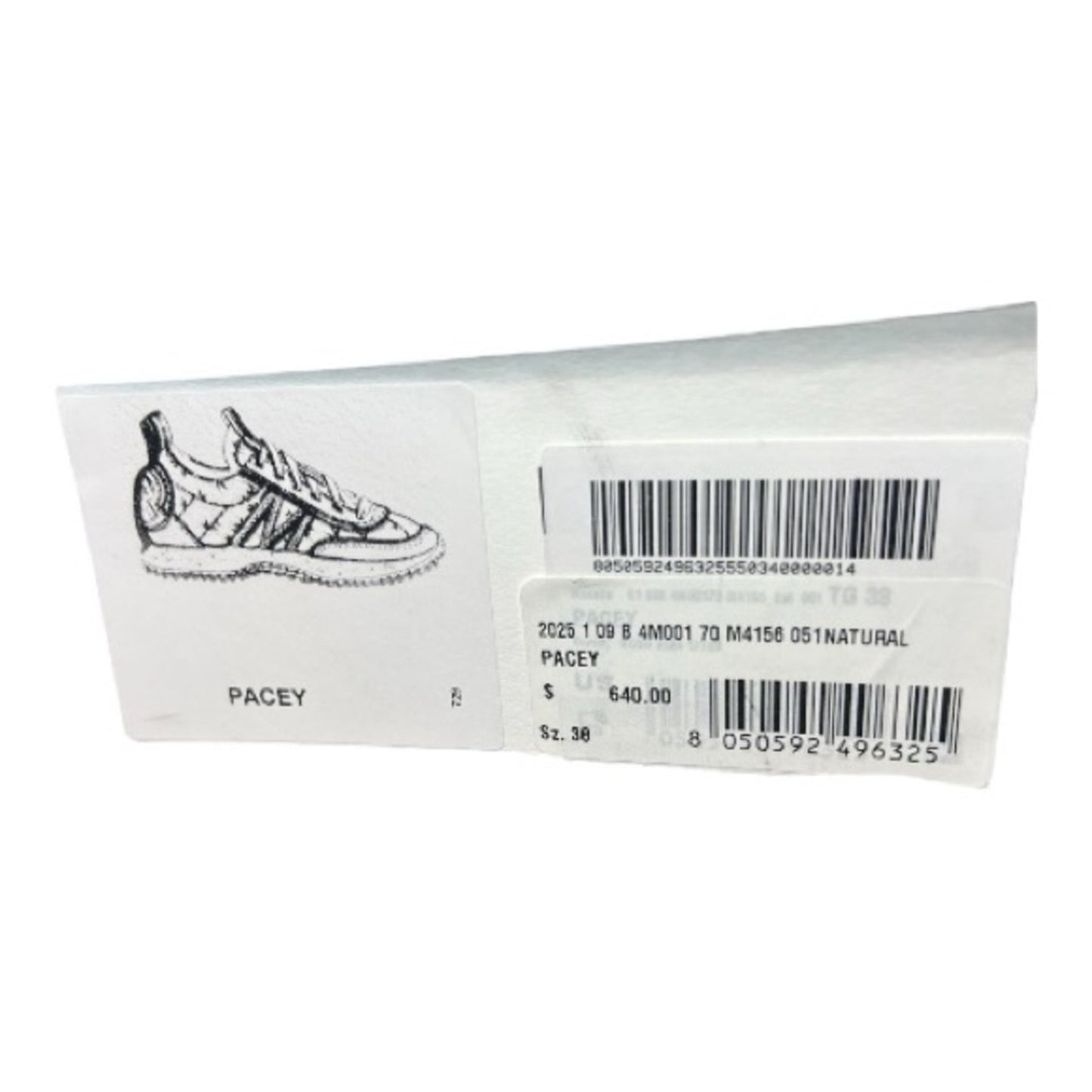 Moncler Women's Natural Sneakers Size 8 NIB