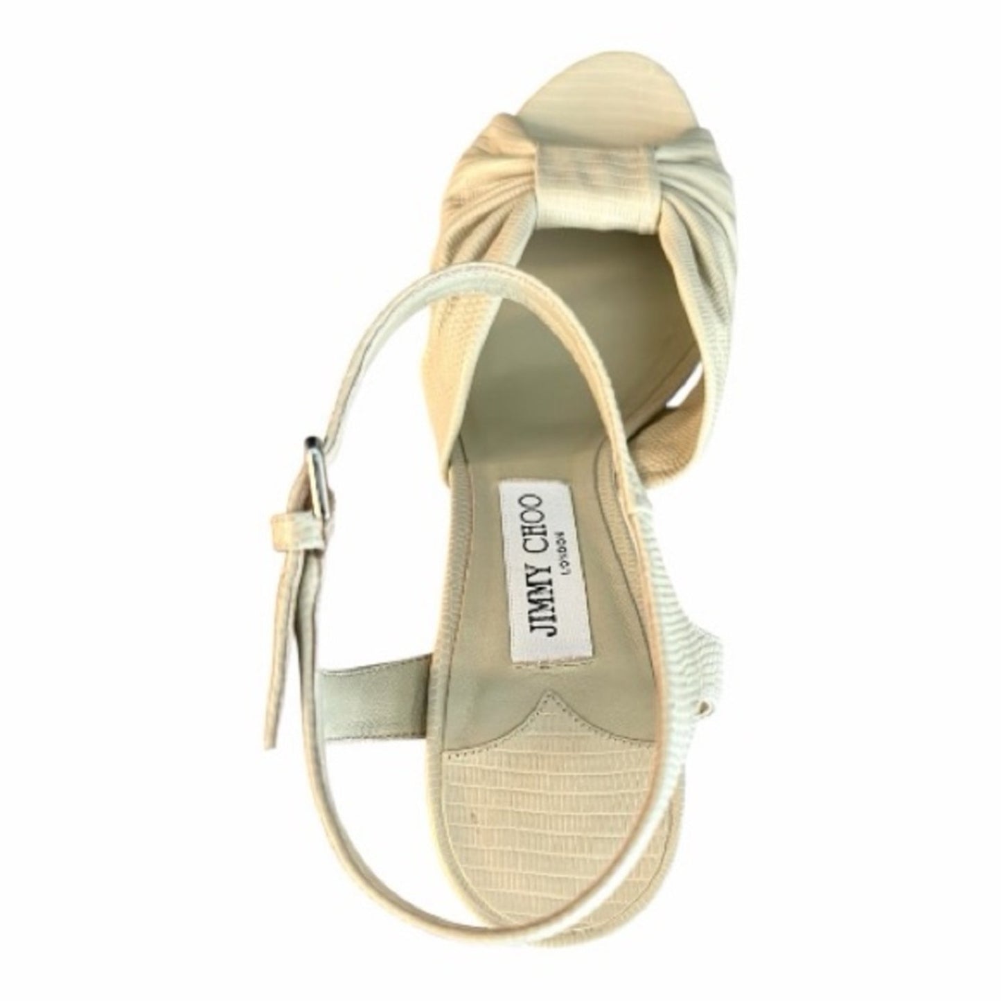 JIMMY CHOO Heloise 120 bow-embellished  leather platform sandals NWB Size 11