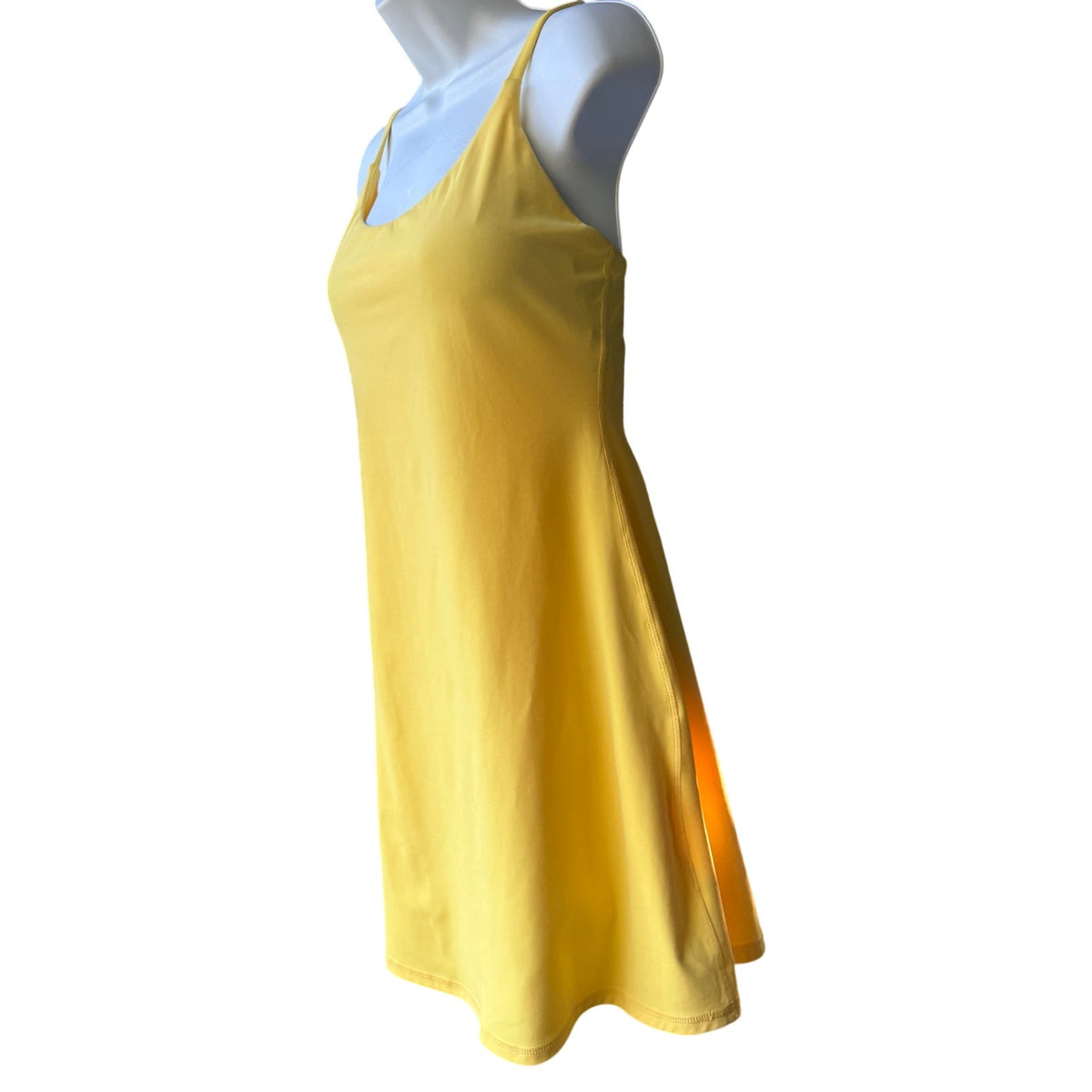 Halara Easy Peezy Women’s Yellow Tennis Dress with Pockets Size M New