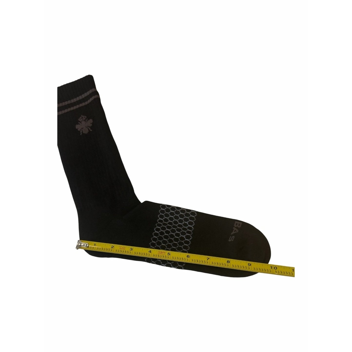 Bombas Men’s XL Honeycomb Crew Socks 4-Pack Black Cushioned Unisex