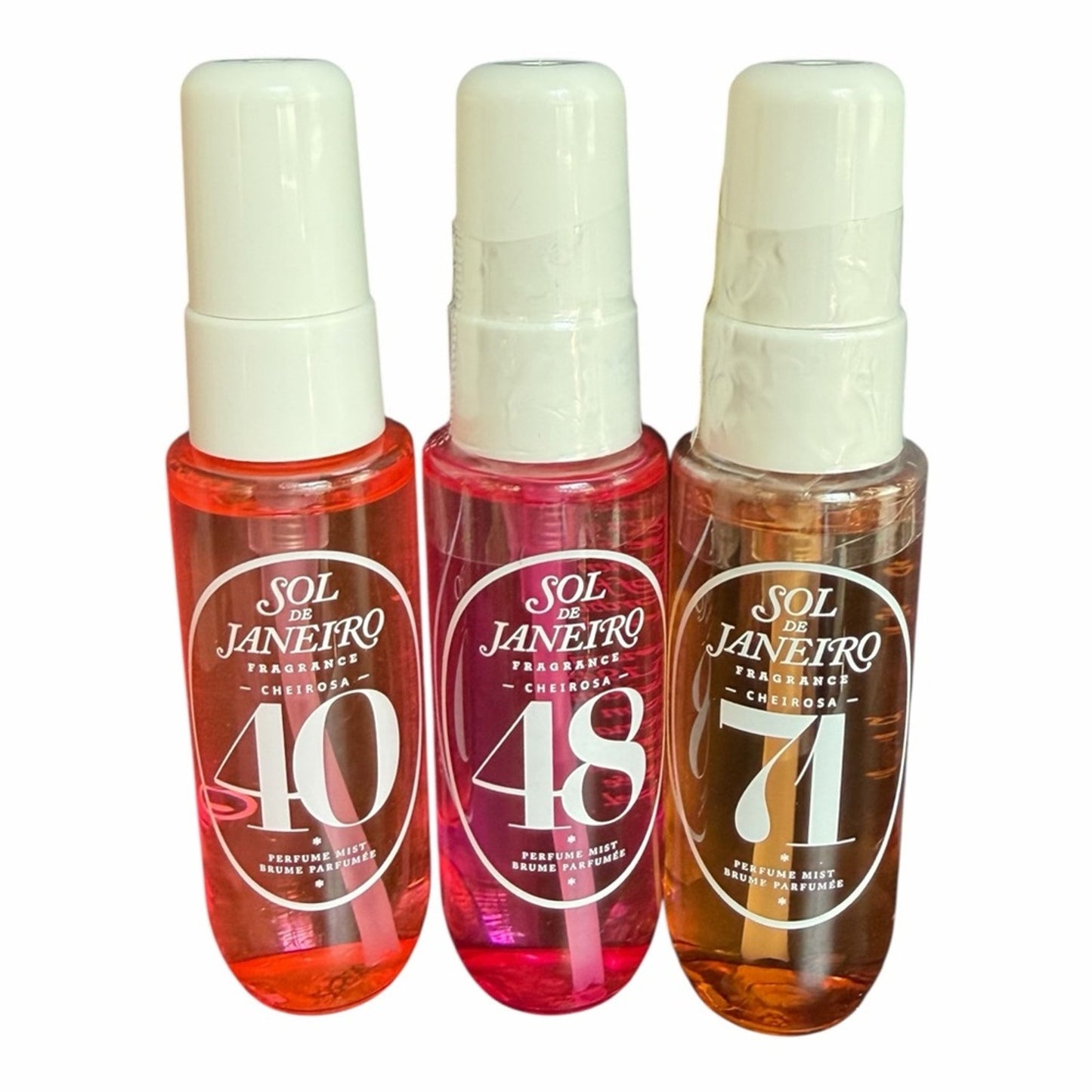 Sol de Janeiro Mini Perfume Mist Bundle 3pc Cheirosa #40, #48 , #71 Travel Size Set