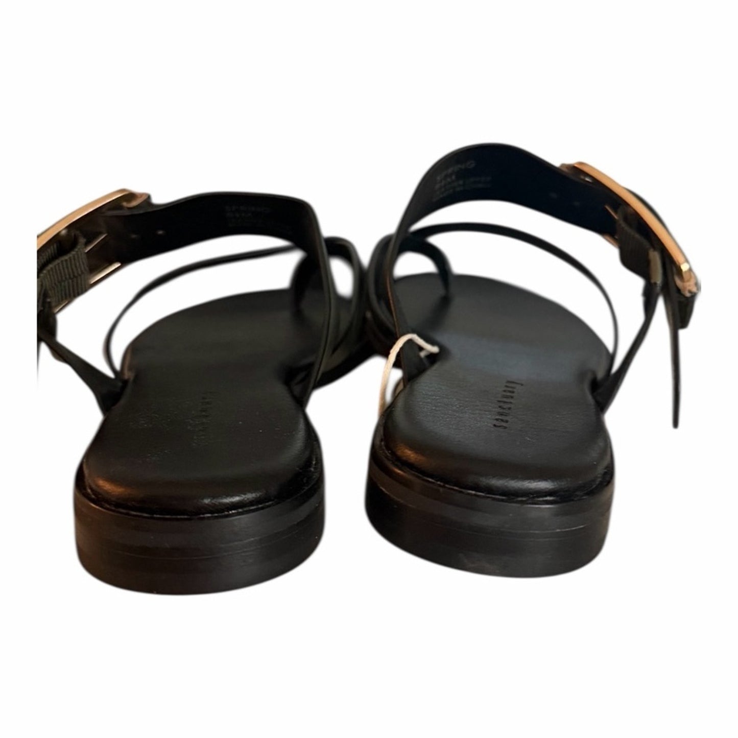 Sanctuary SA-Spring Leather Sandals Mossy Green Buckle Slide 8.5 NIB