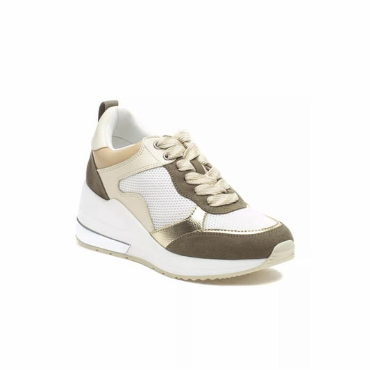 NIB J/Slides Khaki/Gold BEBE Sneaker Women’s Size 8