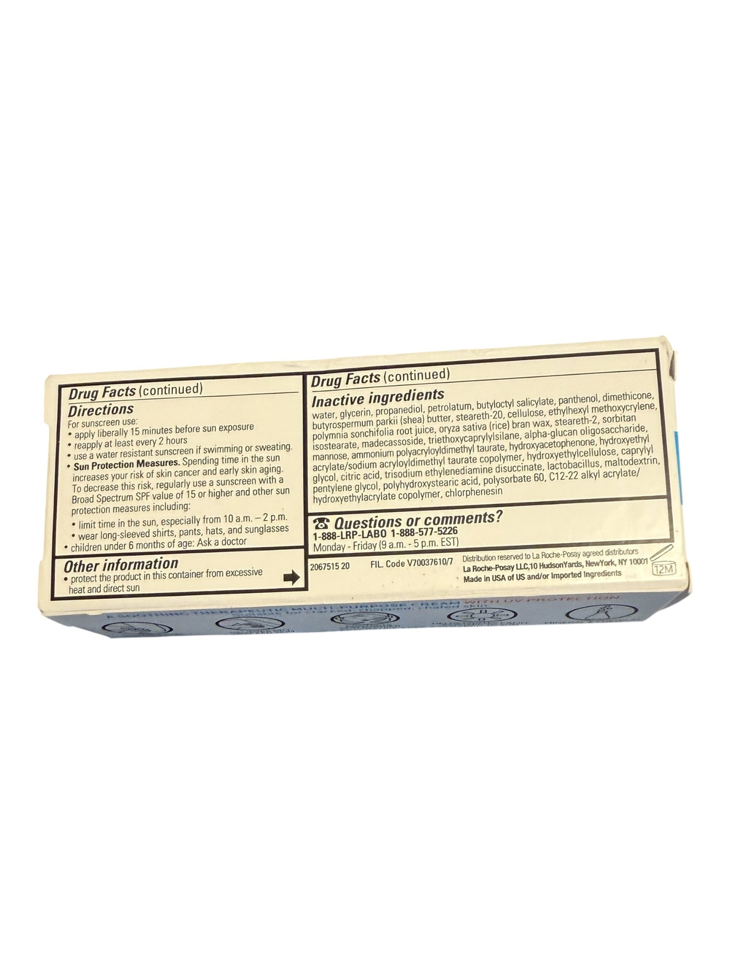 La Roche-Posay Cicaplast Balm B5 UV SPF 50 Repair Cream 40ml NEW IN BOX
