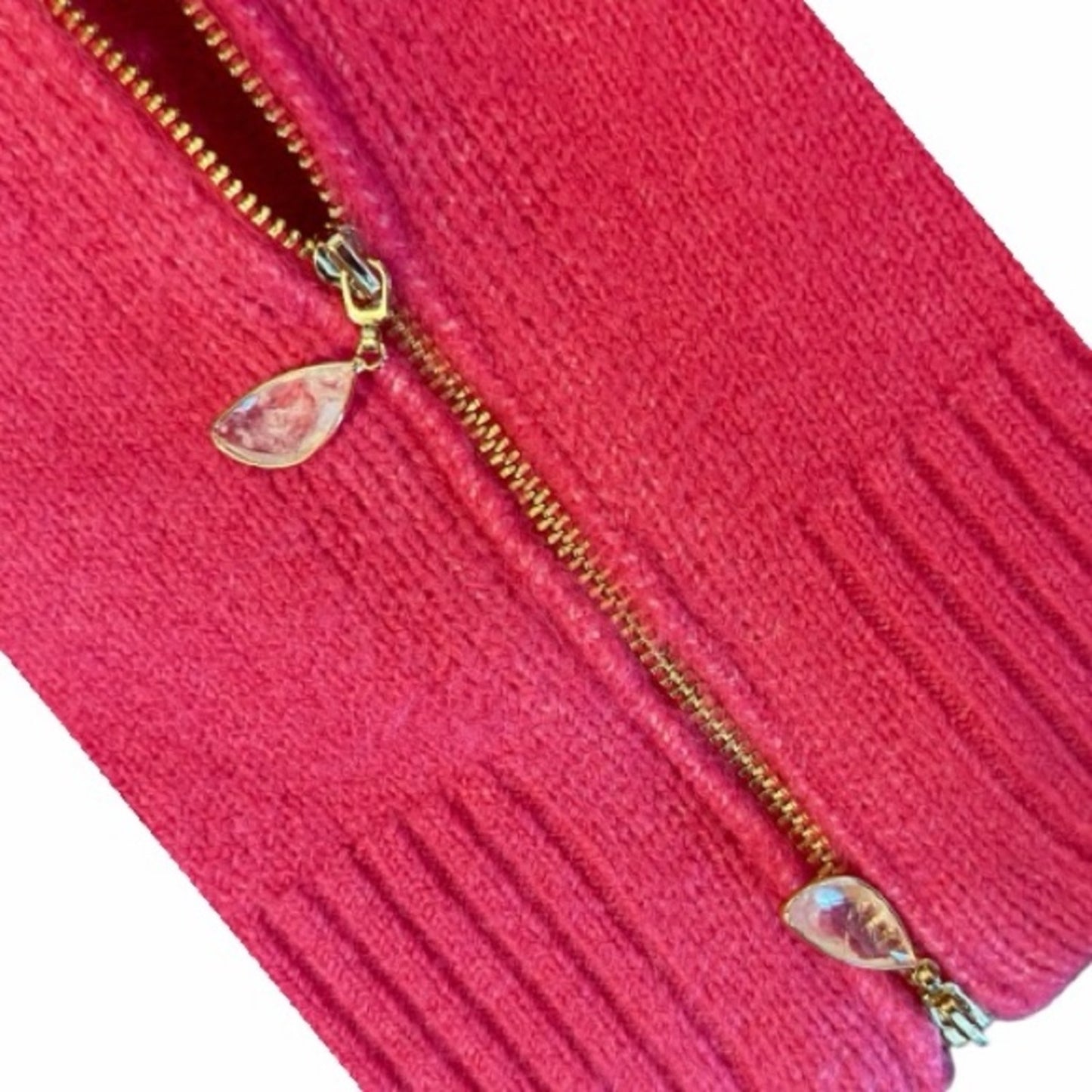 Splendid Zeena Zip-Up Cardigan — Pink — Size M — NWT