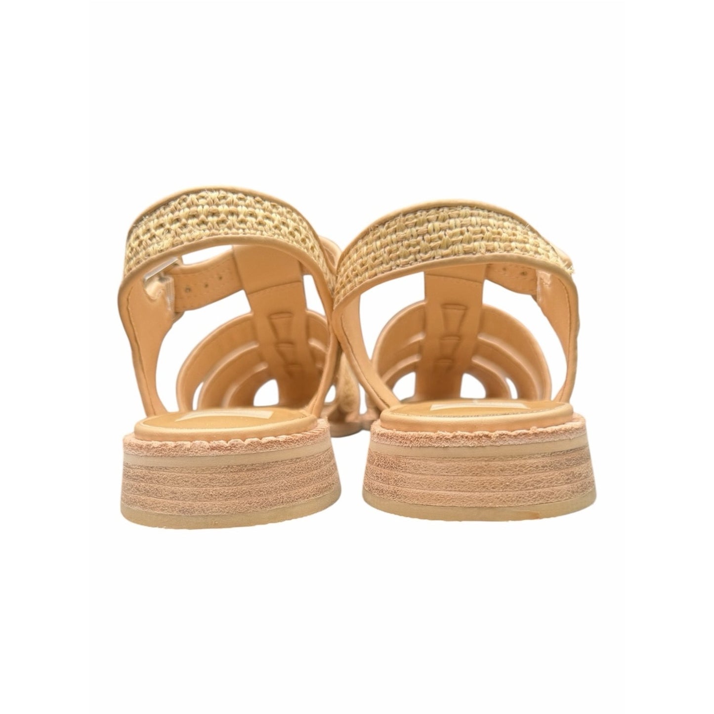 Dolce Vita Hollis Raffia Fisherman Sandals Coastal Chic NIB 8.5
