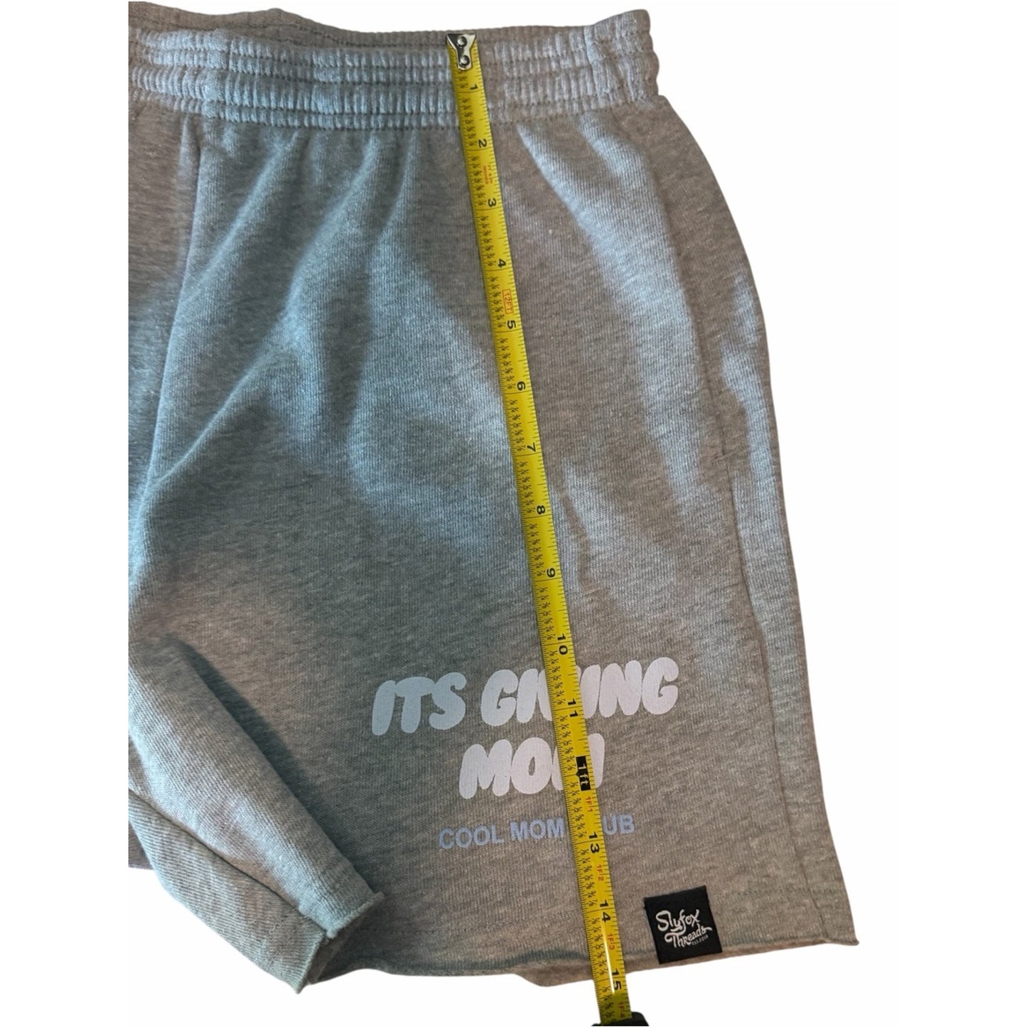 NWOT Stylefox Threads “It’s Giving  Mom” Gray Lounge Sweat Shorts Small
