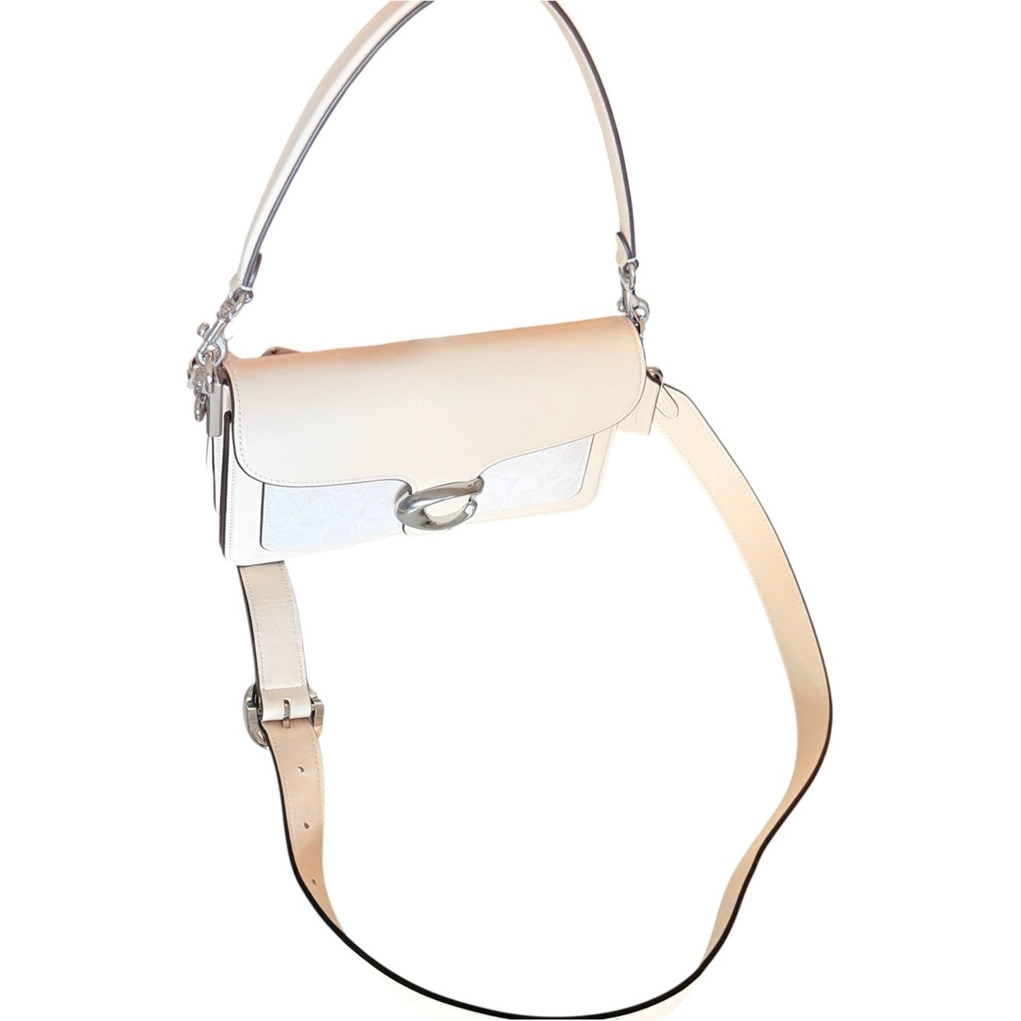 Coach Tabby Shoulder Bag 26 W/Crossbody Strap In Chalk- New With Tags