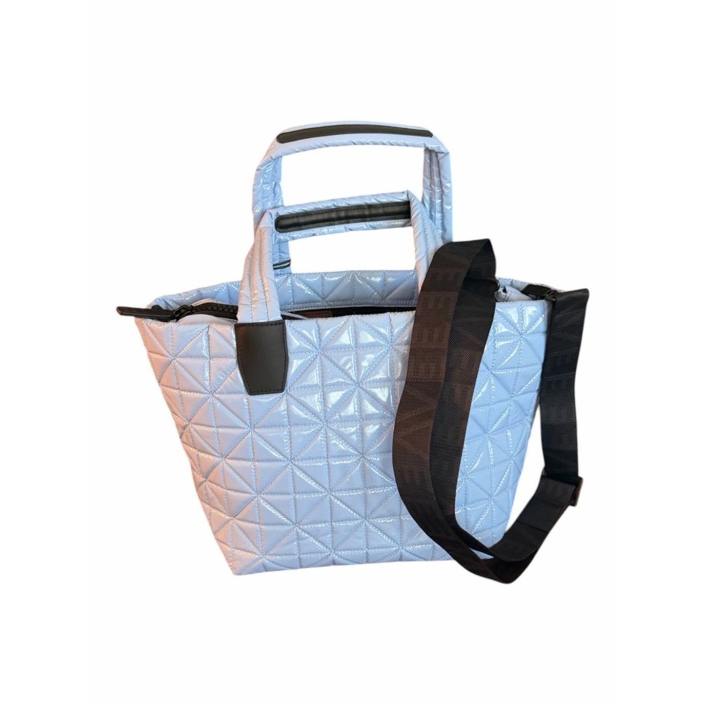 Vee Collective Quilted Convertible Tote Cerulean NWT Crossbody Bag Icy Blue