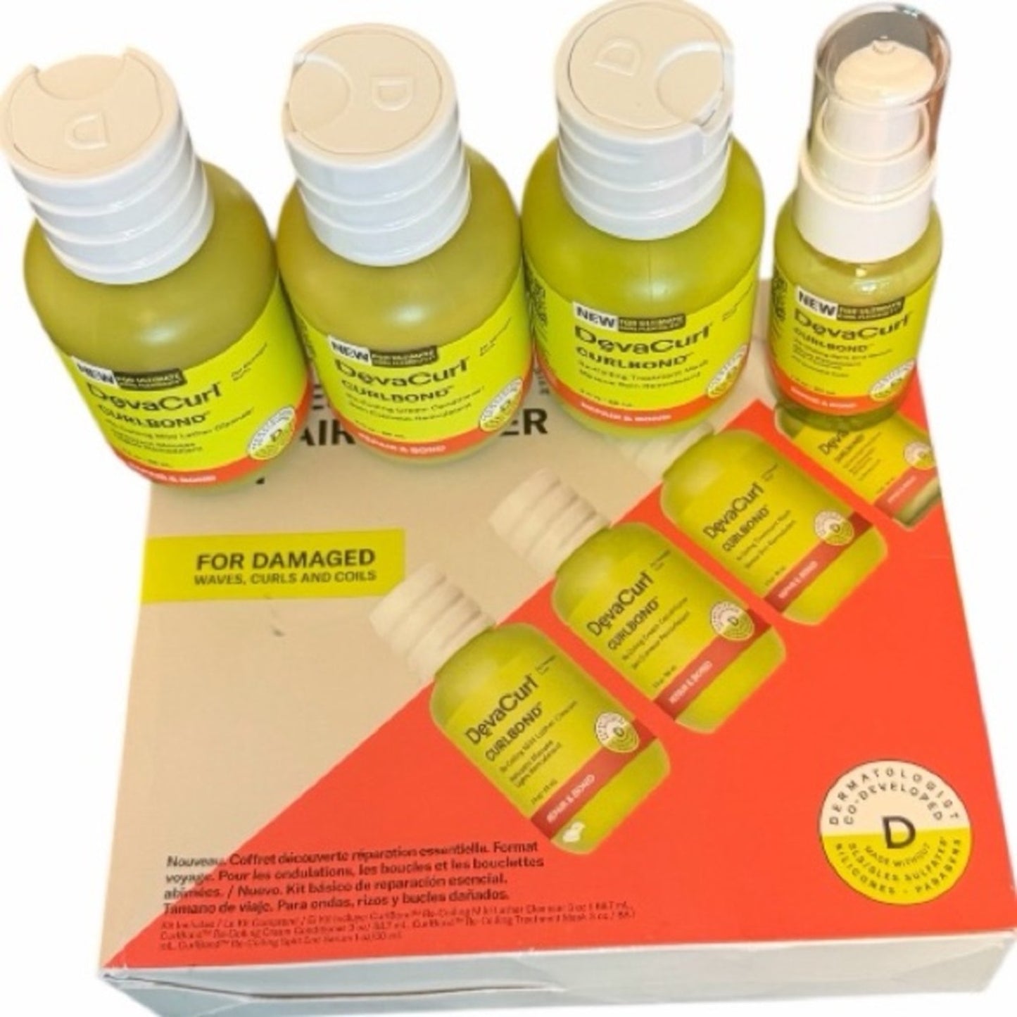 DevaCurl The Essentisl Repair Starter Kit For Damaged Waves, Curls and Could NIB