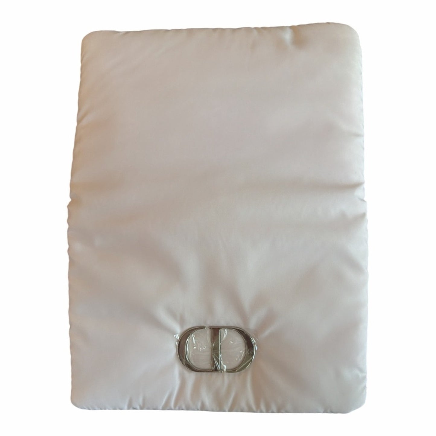 Christian Dior Pink Puffer Cosmetic Clutch W/ Coquette Vibe-CD Logo -New w Box