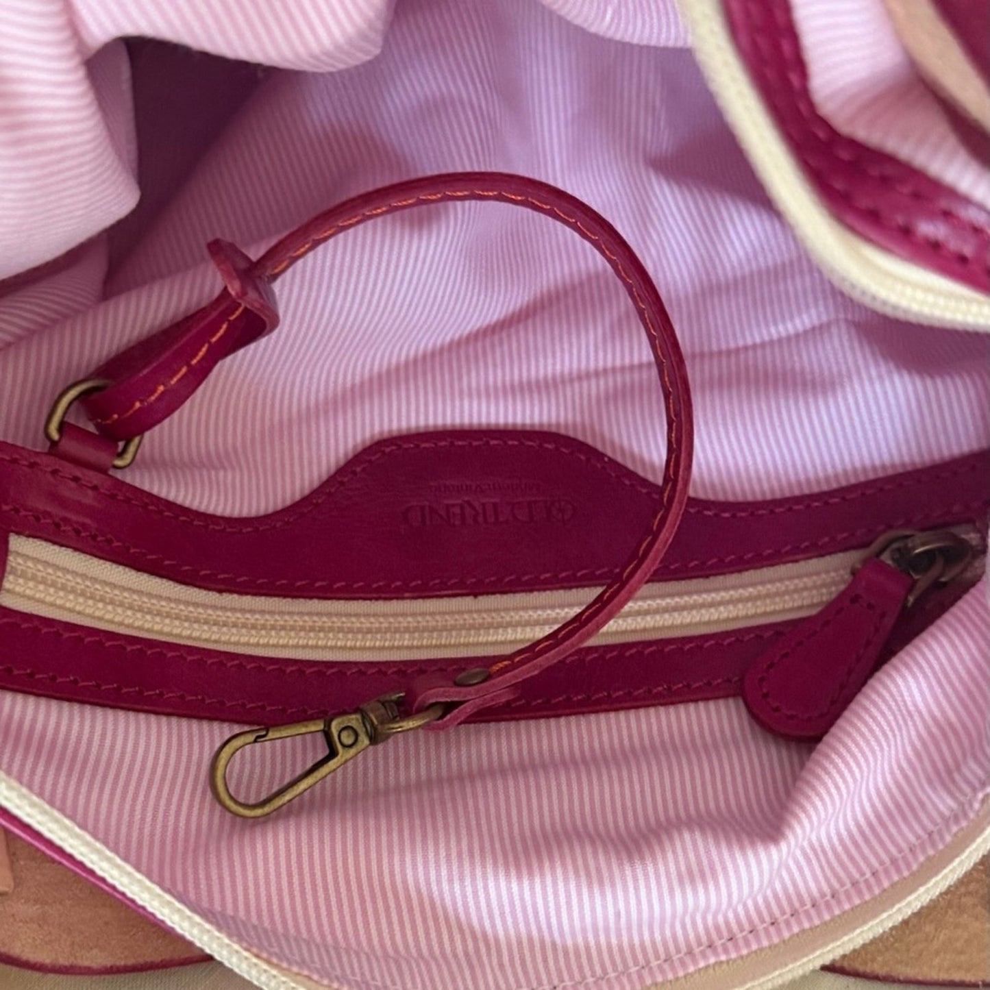 Old Trend “New Vintage” Dip Dye Mini Tote – Pink & Black NWT