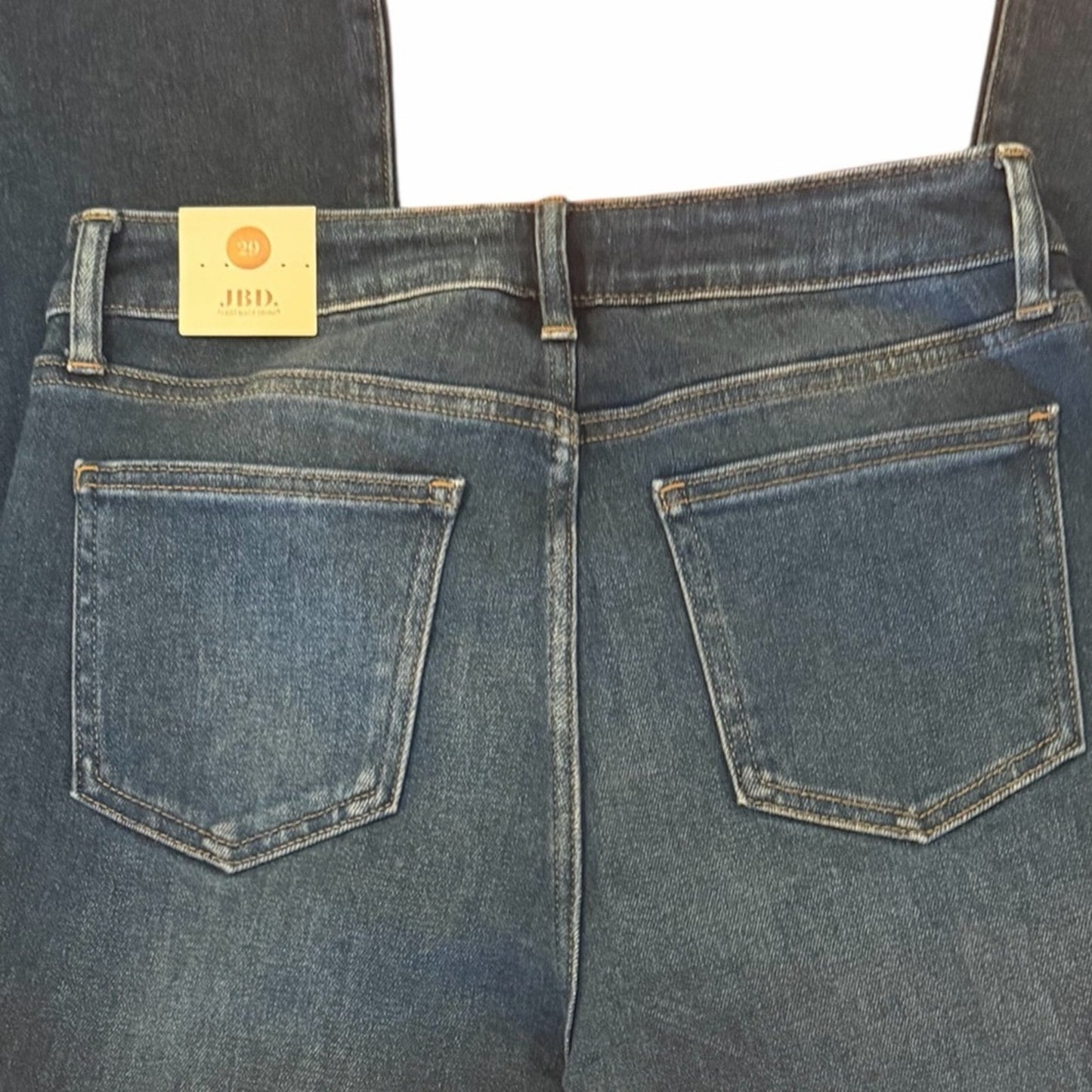 JBD Just Black Denim Size 29 High Rise Flare Jeans Dark Wash Stretch Boho 70s
