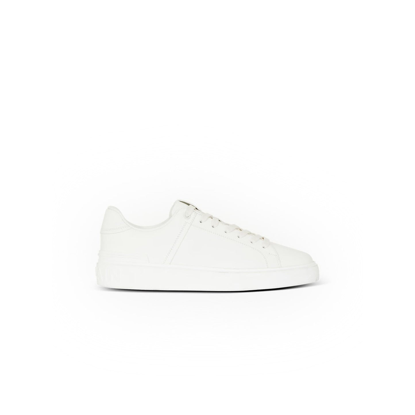 Balmain Paris B-Court White Leather Platform Sneakers EU 40 US 10 NIB